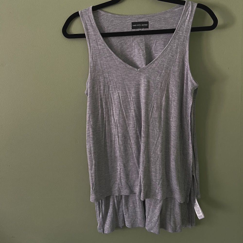 Small Grey Saks Fifth Avenue Tank